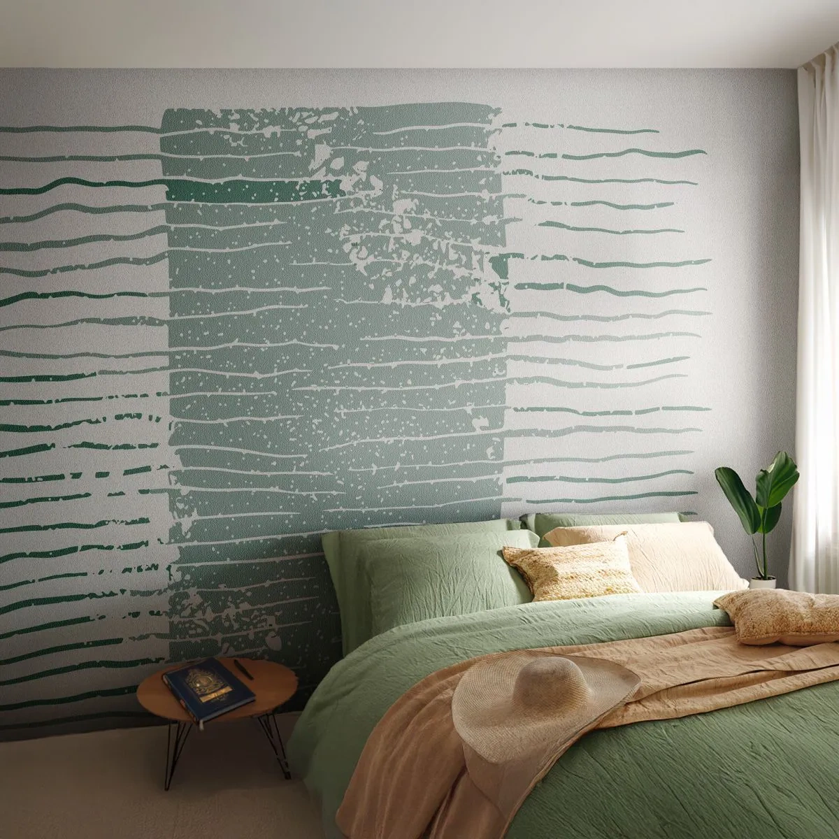 Fototapete Premium Canvas - Marine Abstraktion - Minimalismus, Pastell, Hipster - 250x175 cm