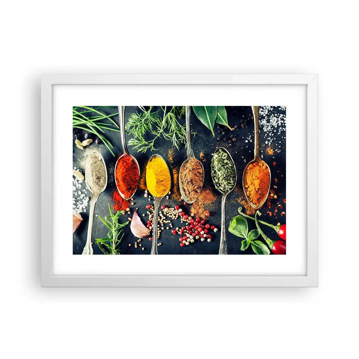 Poster in einem weißen Rahmen - Kulinarische Magie - 40x30 cm