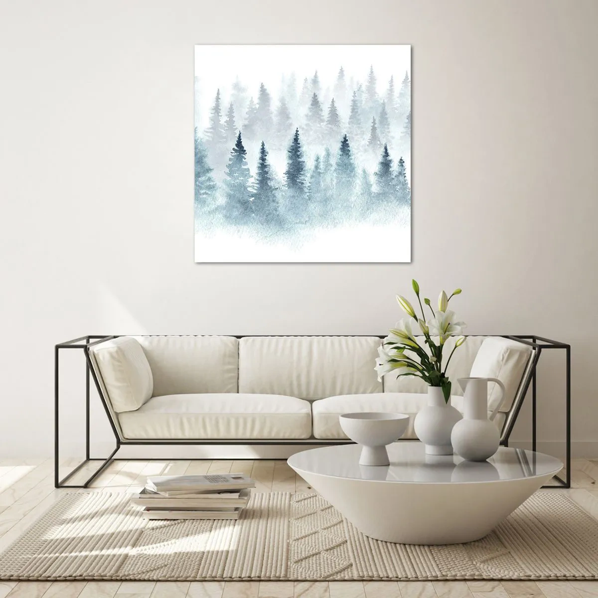 Glasbild - Bild auf glas - In Nebel gehüllt - 60x60 cm