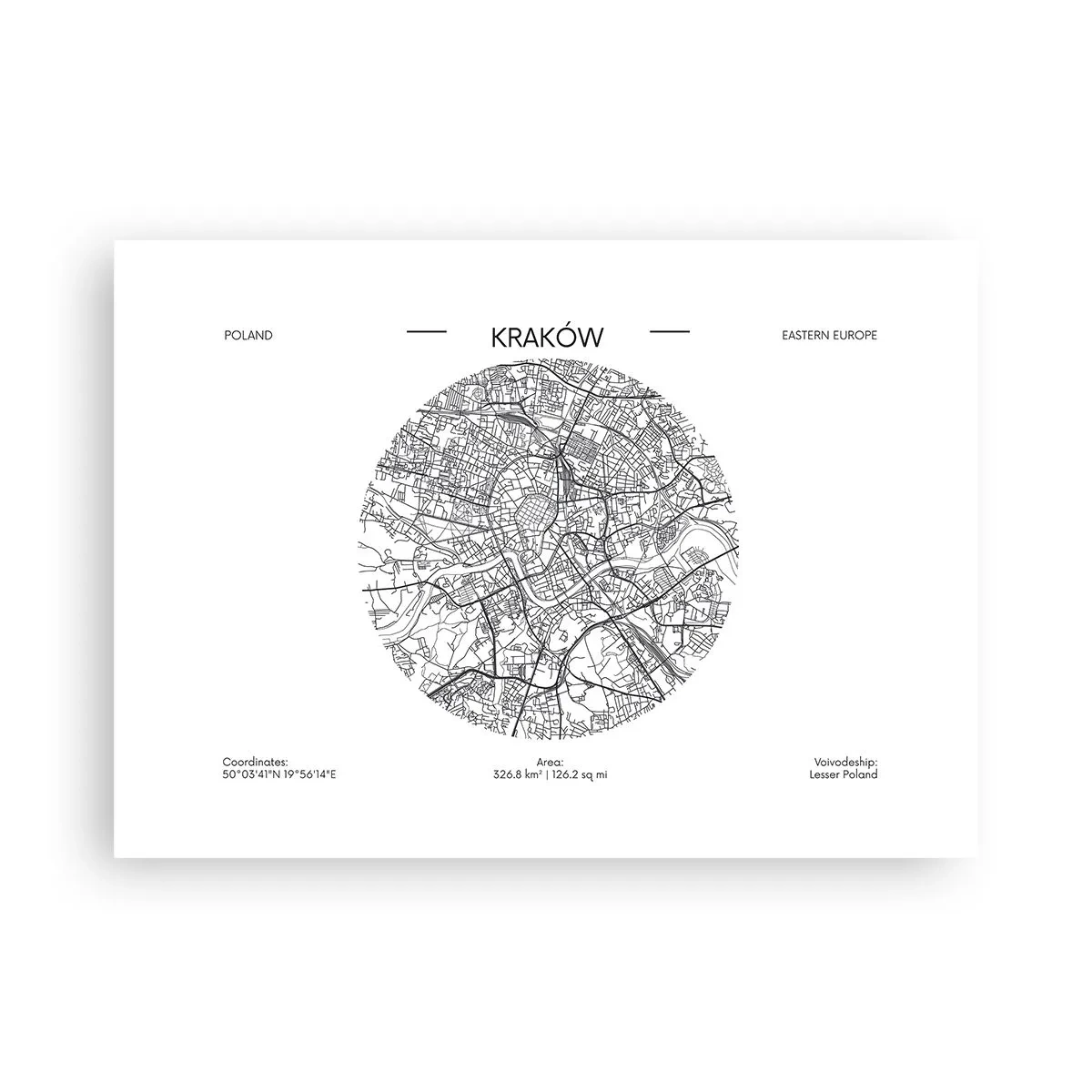 Poster - Anatomie von Krakau - 70x50 cm