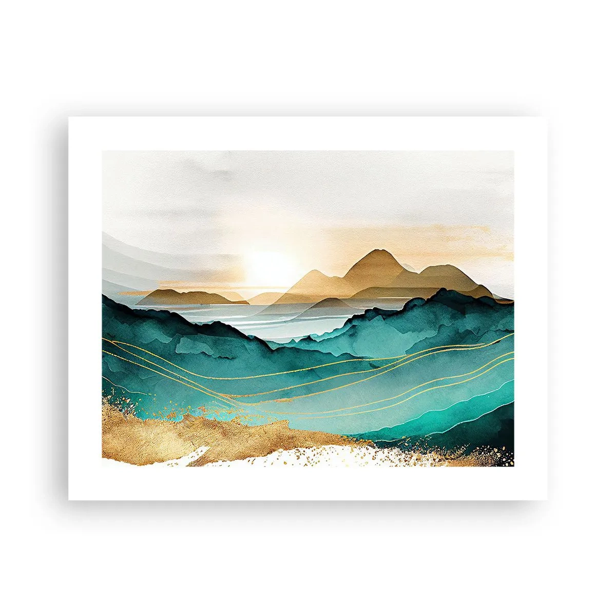 Poster - Am Rande der Abstraktion – Landschaft - 50x40 cm