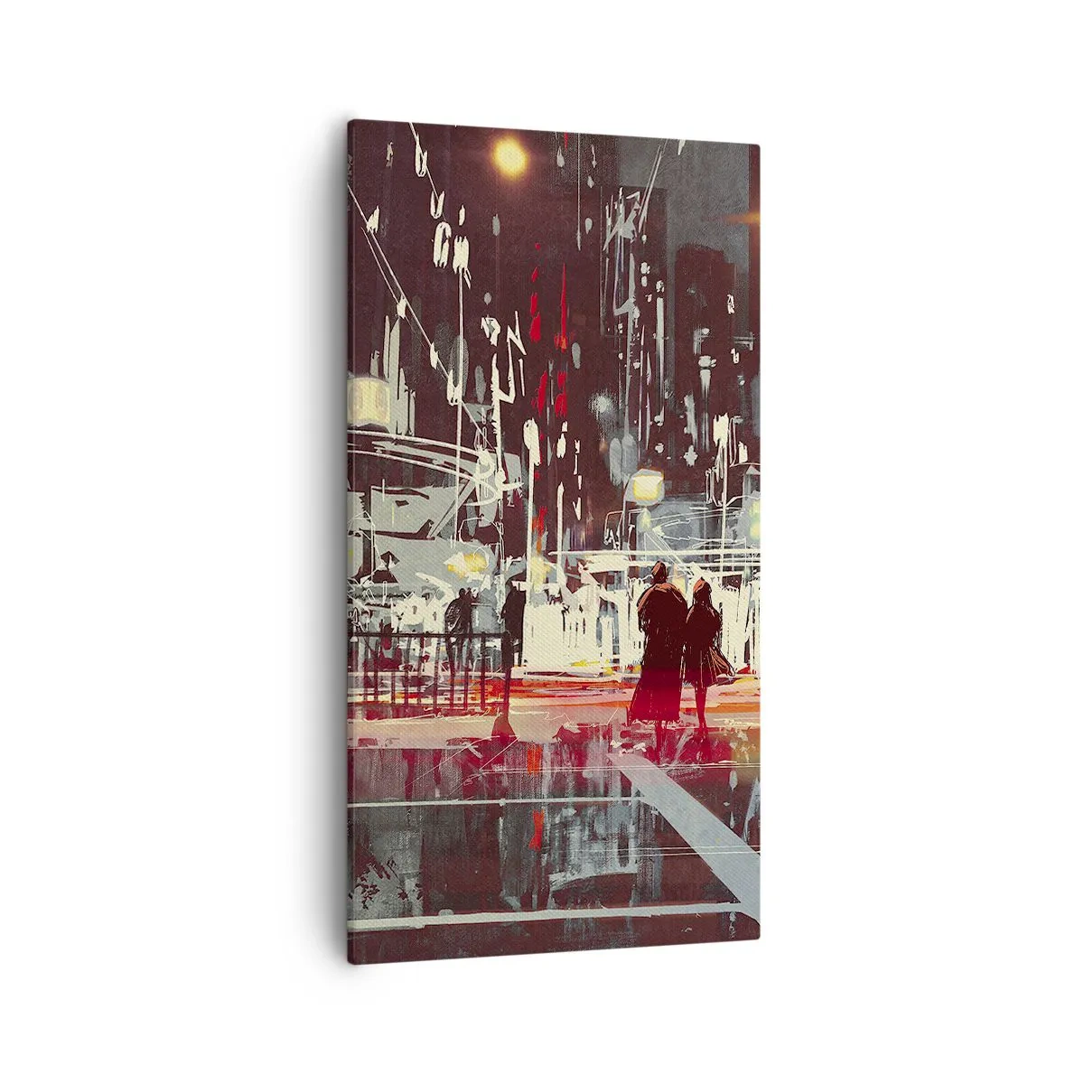 Bild auf Leinwand - Leinwandbild - Eine große Stadtüberquerung - 55x100 cm