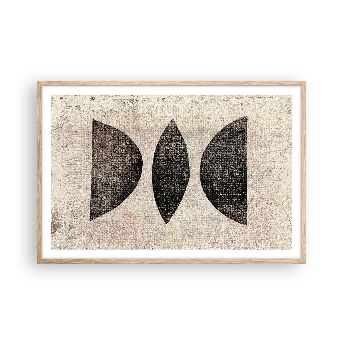 Poster in einem Rahmen aus heller Eiche - Ethnische Abstraktion - 91x61 cm