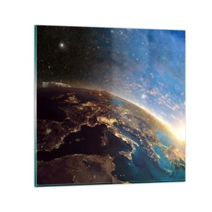 Glasbild - Bild auf glas - Schauen wir uns aus der Ferne an - 50x50 cm