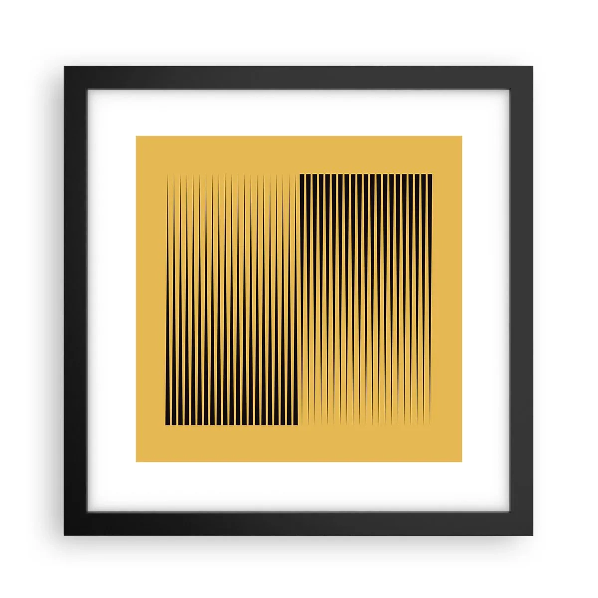 Poster in einem schwarzem Rahmen - Quadratur der Gegensätze - 30x30 cm