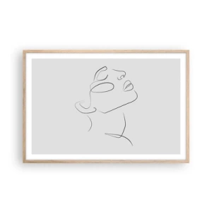 Poster in einem Rahmen aus heller Eiche - Die Drehungen und Wendungen der Träume - 91x61 cm