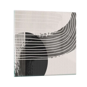 Glasbild - Bild auf glas - Hin und zurück - 60x60 cm