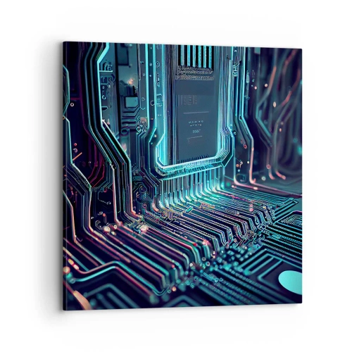 Bild auf Leinwand - Leinwandbild - Ich denke nur… - 70x70 cm