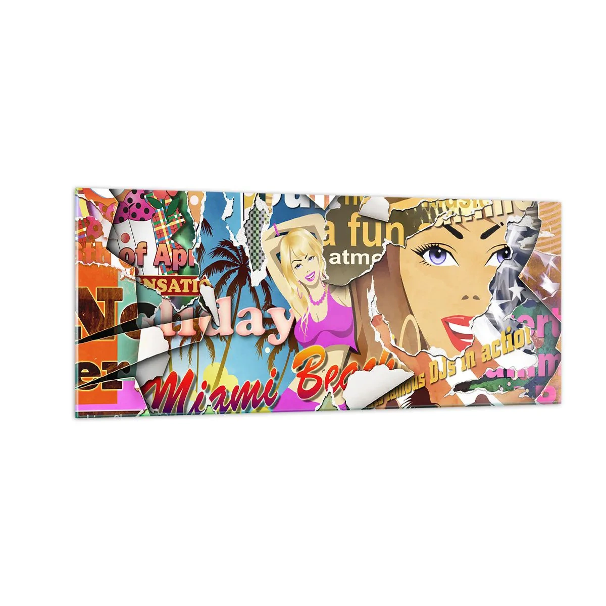 Glasbild - Bild auf glas - Sommer Rückblicke - 100x40 cm