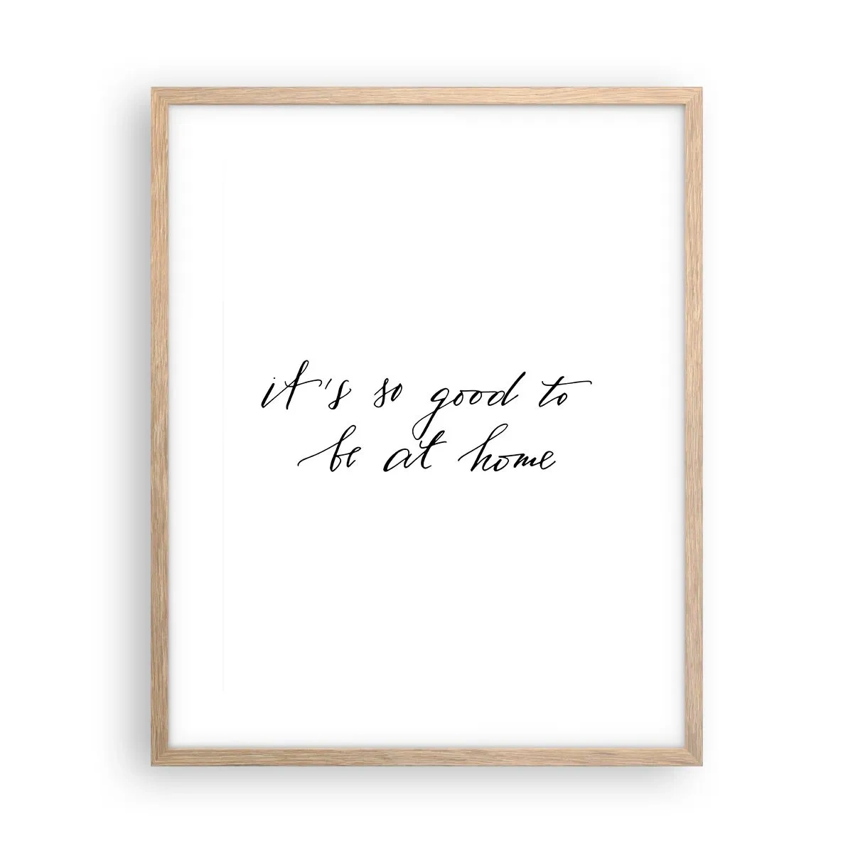 Poster in einem Rahmen aus heller Eiche - Die ganze Wahrheit - 40x50 cm