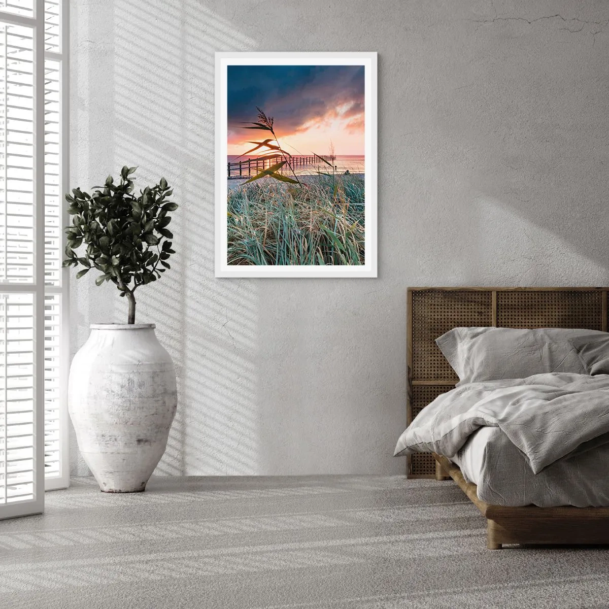 Poster in einem weißen Rahmen - Es vergeht nicht mit dem Wind - 40x50 cm