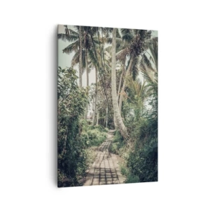 Bild auf Leinwand - Leinwandbild - Palmenallee - 70x100 cm