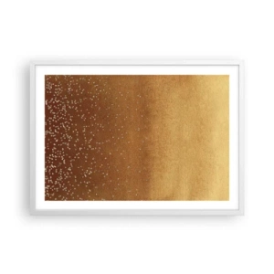 Poster in einem weißen Rahmen - Die Geburt des Lichts - 70x50 cm