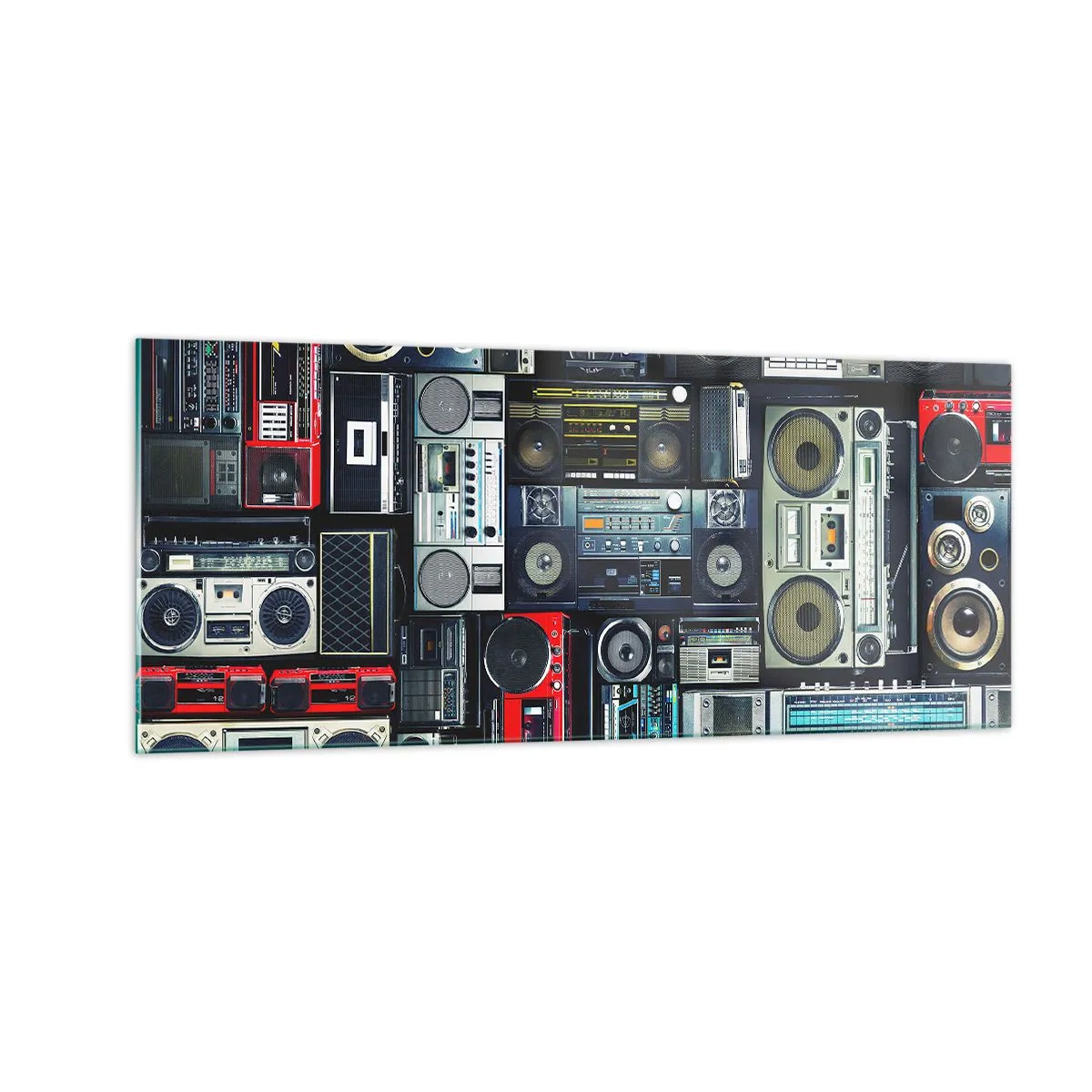 Glasbild - Bild auf glas - Sehnsucht nach den 1980er Jahren - 100x40 cm