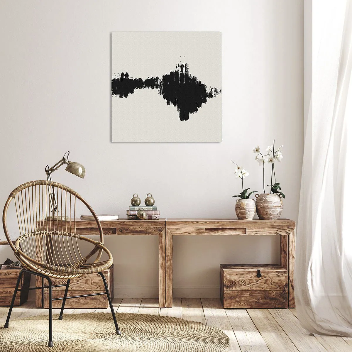 Bild auf Leinwand - Leinwandbild - Schwingungen der Fantasie - 70x70 cm