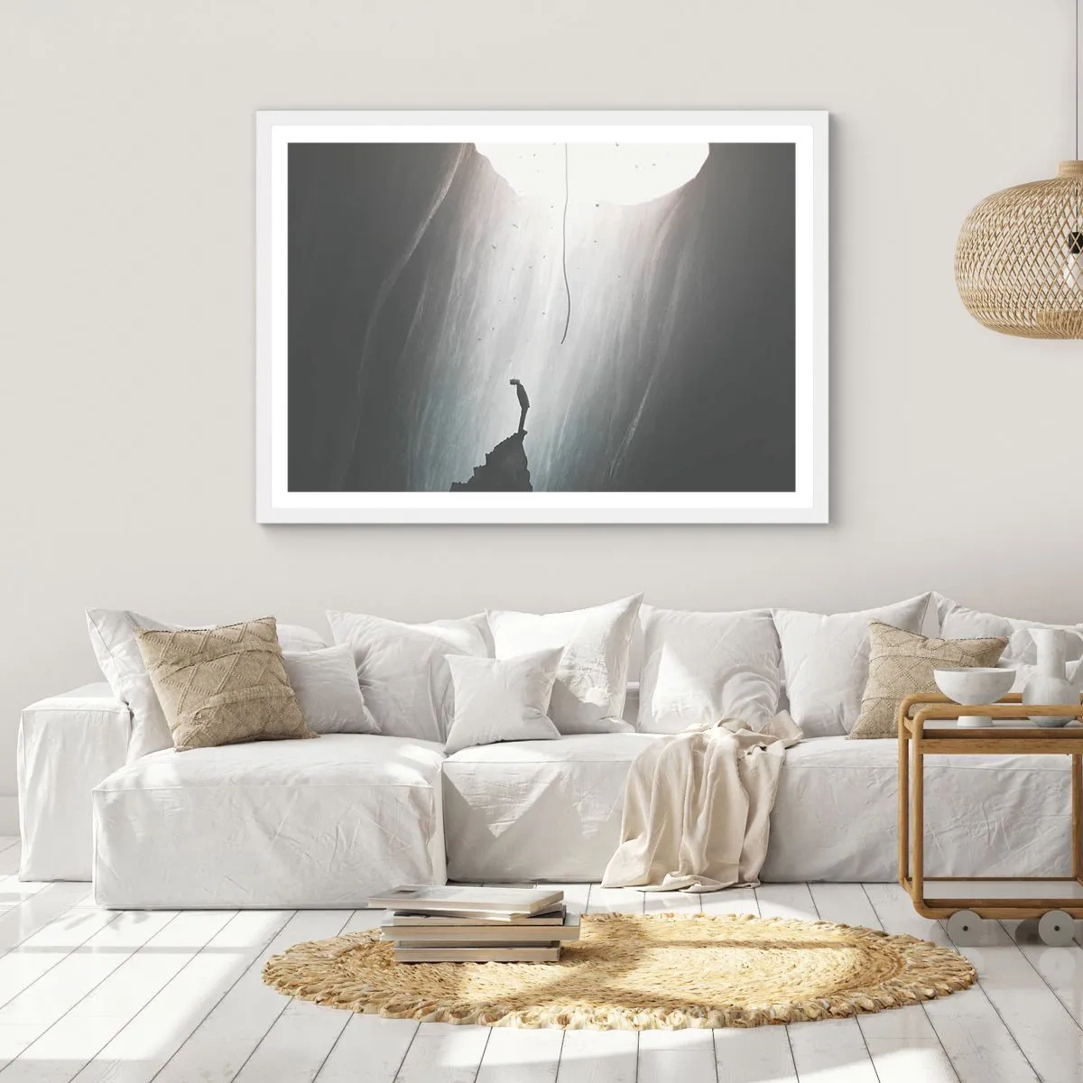 Poster in einem weißen Rahmen - Es gibt immer einen Ausweg - 40x30 cm