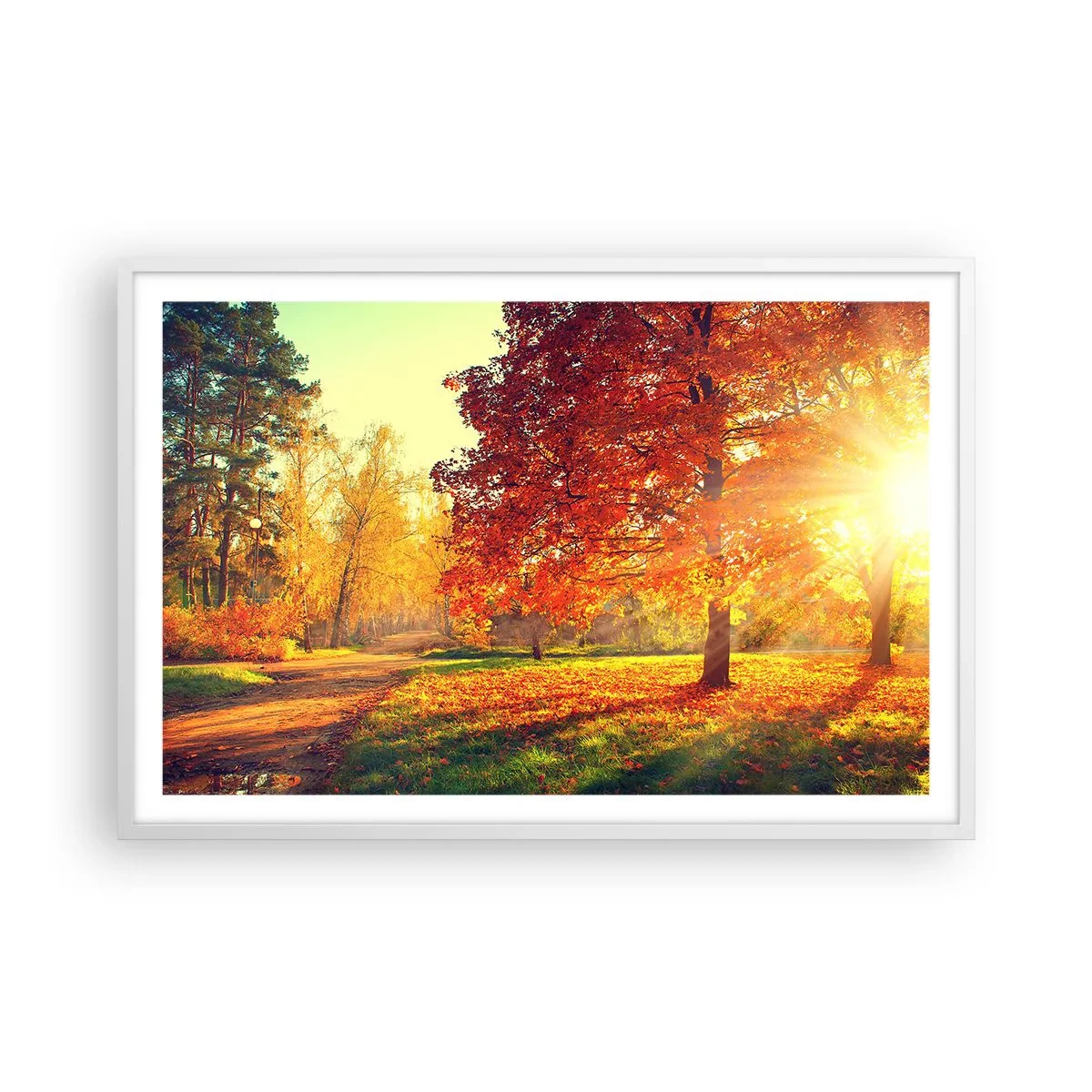 Poster in einem weißen Rahmen - Unhöflich ist schön - 91x61 cm