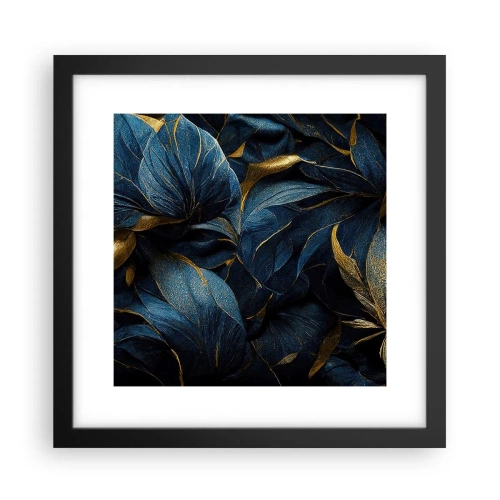 Poster in einem schwarzem Rahmen - Mit Gold gefüttert - 30x30 cm