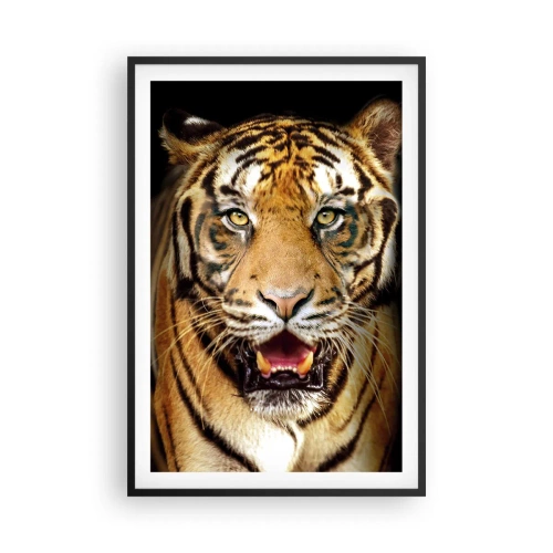 Poster in einem schwarzem Rahmen - Wild im Herzen - 61x91 cm