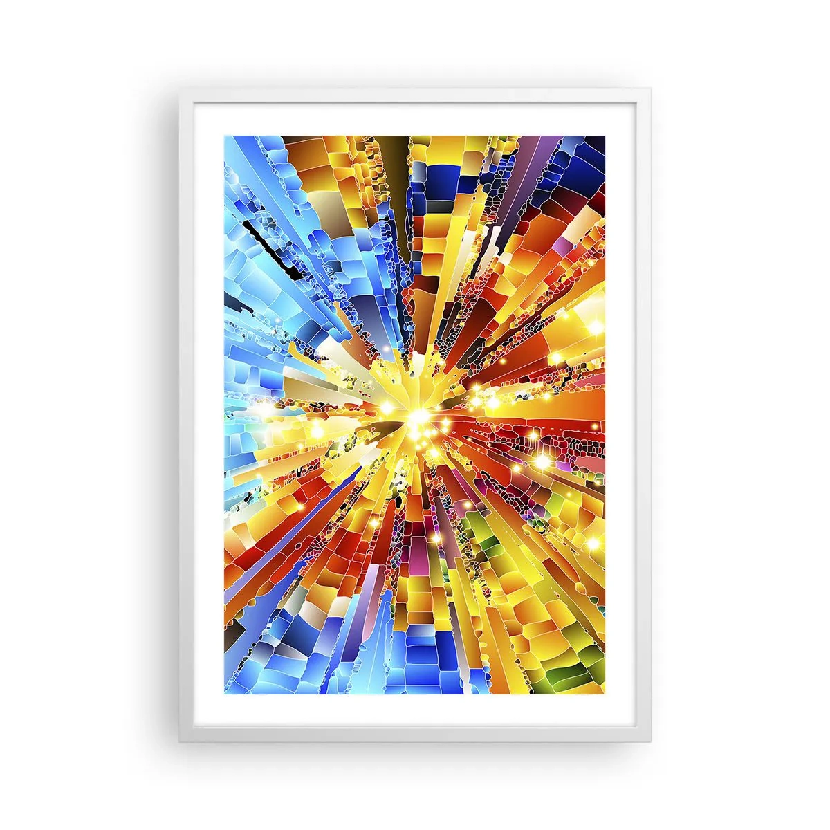 Poster in einem weißen Rahmen - In Medienauflösung - 50x70 cm