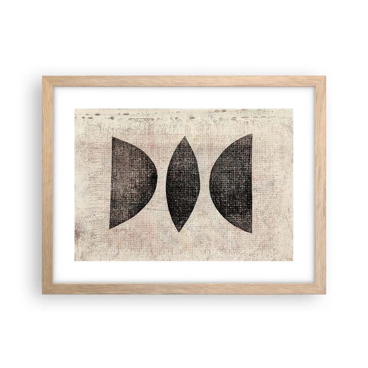 Poster in einem Rahmen aus heller Eiche - Ethnische Abstraktion - 40x30 cm