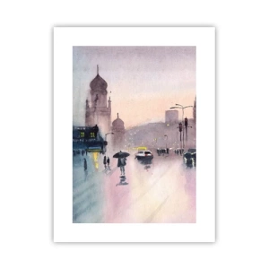 Poster - Im regnerischen Dunst - 30x40 cm