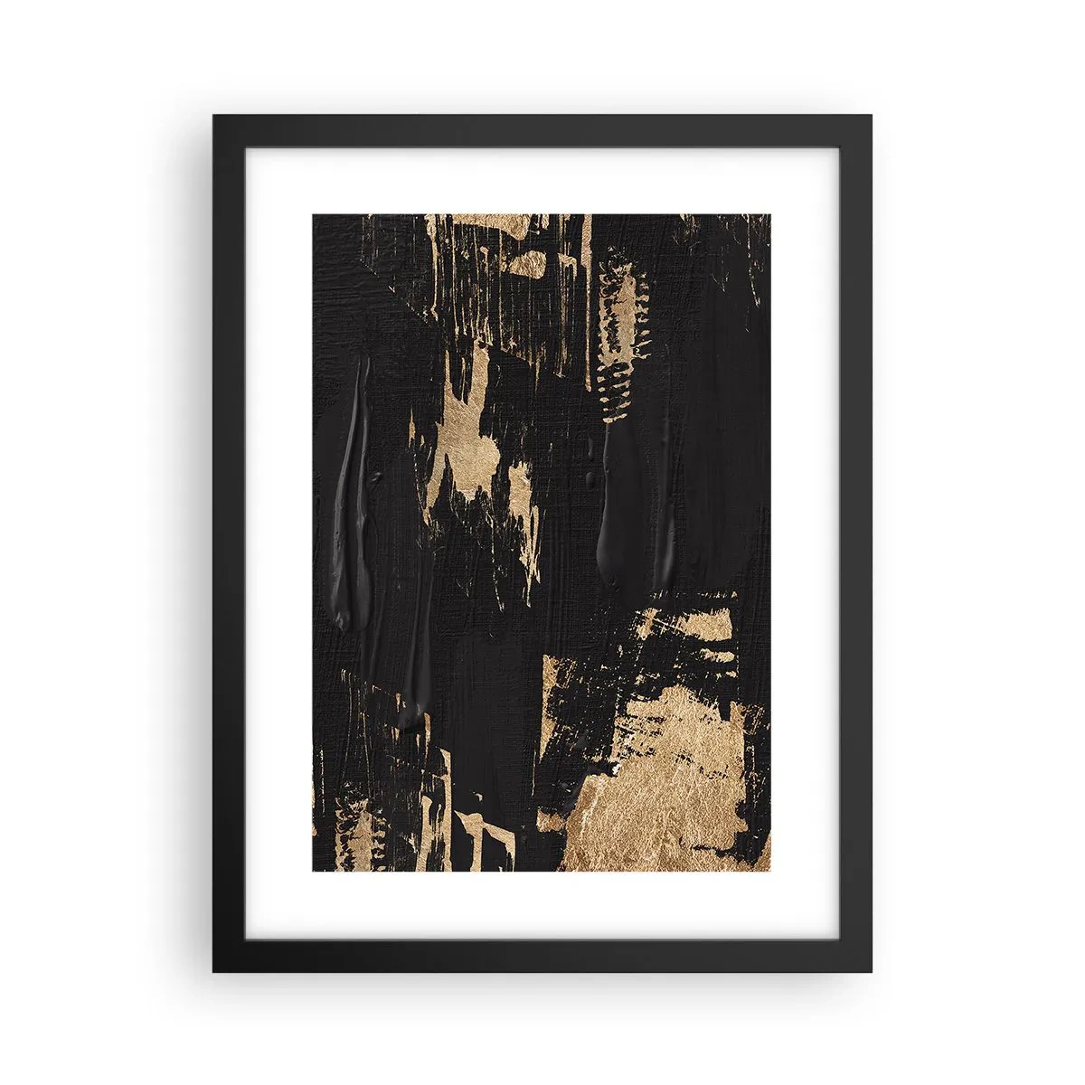 Poster in einem schwarzem Rahmen - Spur einer Berührung - 30x40 cm