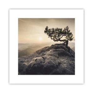 Poster - Das Leben gewinnt immer - 30x30 cm