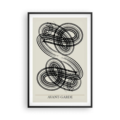 Poster in einem schwarzem Rahmen - Es kam spontan heraus - 61x91 cm