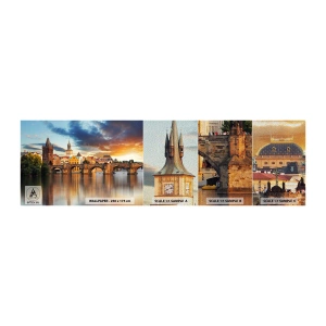Fototapeten Muster Premium Sand - Schön seit Ewigkeiten - Stadt, Prag, Die tschechische Republik - 100x30 cm