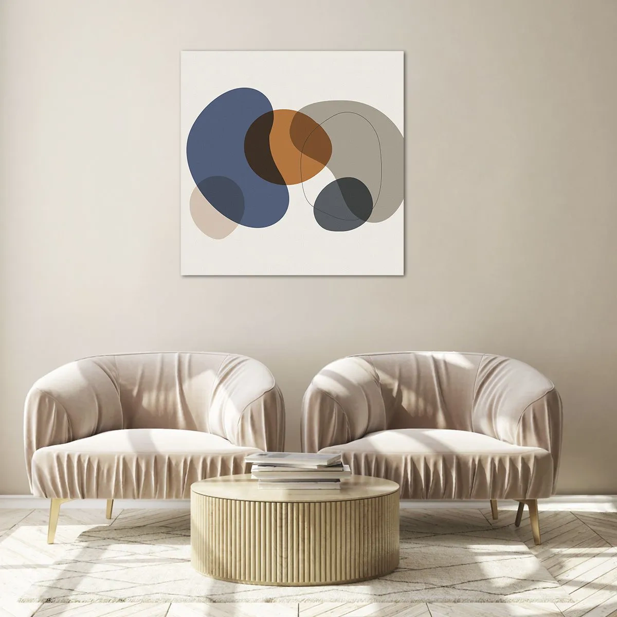 Glasbild - Bild auf glas - Farbtropfen - 30x30 cm