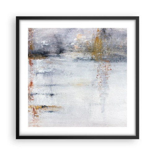 Poster in einem schwarzem Rahmen - Hinter dem Luftvorhang - 50x50 cm