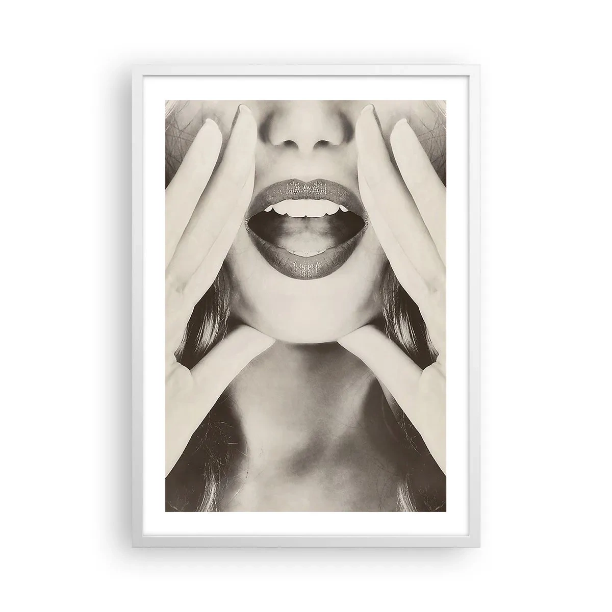 Poster in einem weißen Rahmen - Ich komme schon! - 50x70 cm