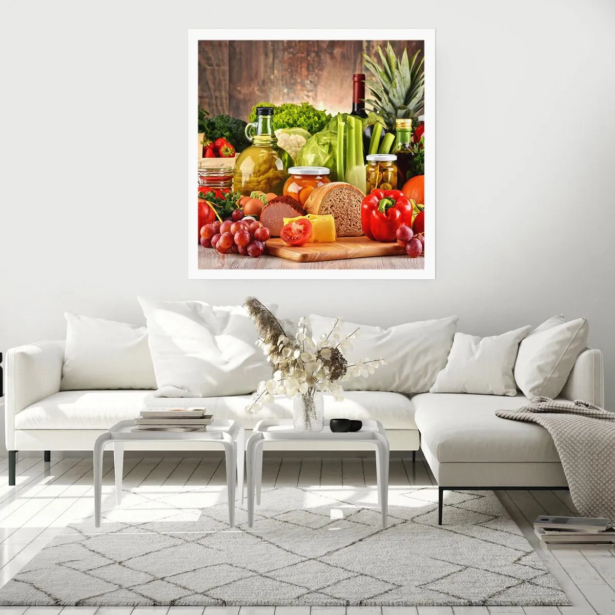 Poster - Geräuchert, gebacken und eingelegt - 60x60 cm