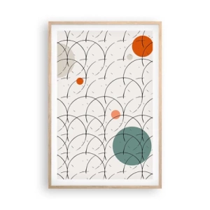 Poster in einem Rahmen aus heller Eiche - Im Pop-Art-Geist - 61x91 cm