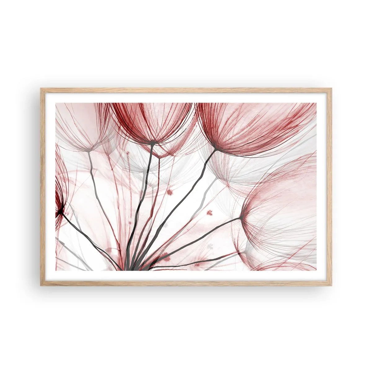 Poster in einem Rahmen aus heller Eiche - Vor der Abfahrt - 91x61 cm