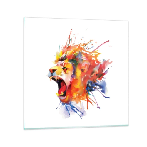 Glasbild - Bild auf glas - Um vor Wut zu explodieren - 30x30 cm