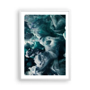 Poster in einem weißen Rahmen - Farbbewegung - 50x70 cm