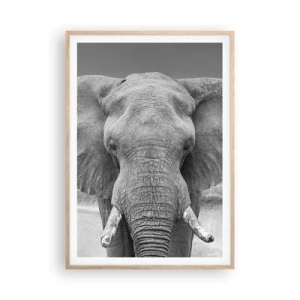 Poster in einem Rahmen aus heller Eiche - Willkommen in meiner Welt - 70x100 cm