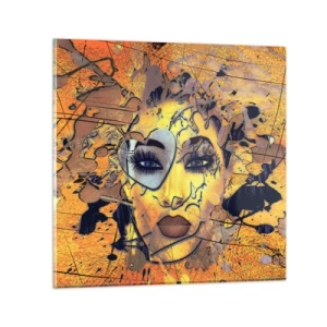 Glasbild - Bild auf glas - Sonnige Schönheit - 30x30 cm