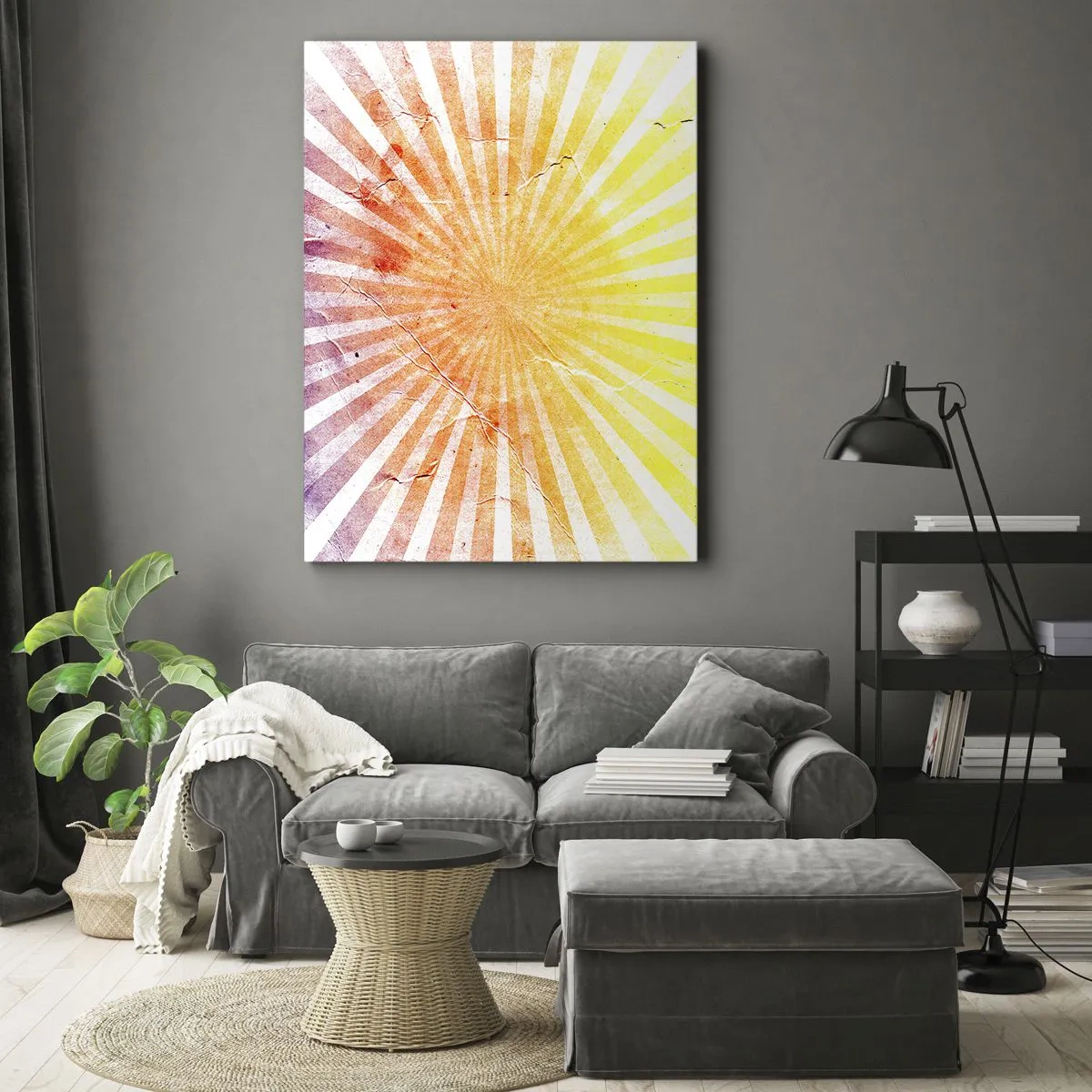 Bild auf Leinwand - Leinwandbild - Sonnenaufgänge und Sonnenuntergänge - 45x80 cm