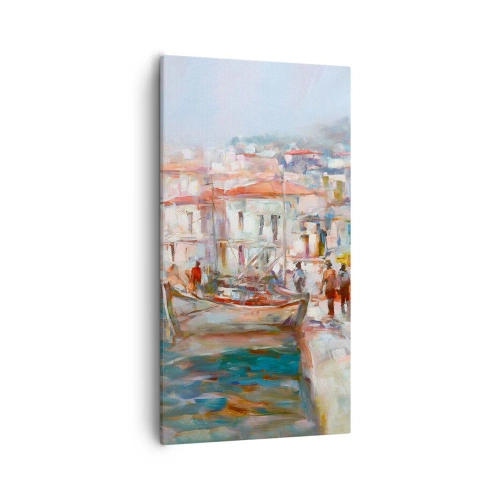 Bild auf Leinwand - Leinwandbild - Pastell-Sommerferien - 55x100 cm