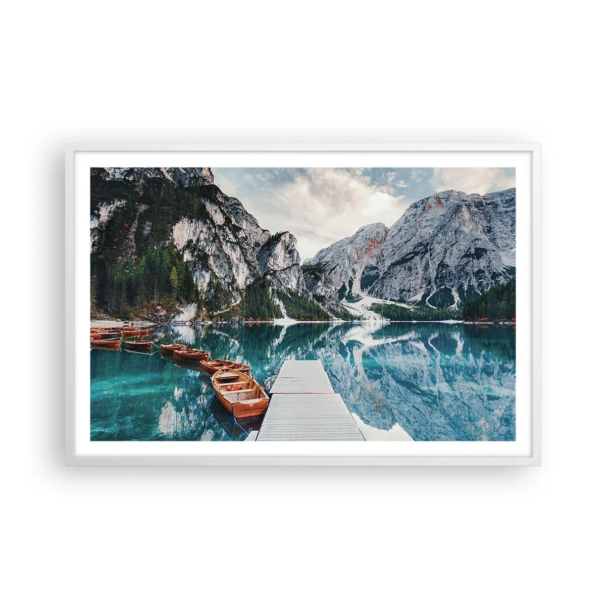 Poster in einem weißen Rahmen - Wir zeigen Ihnen Schönheit - 91x61 cm