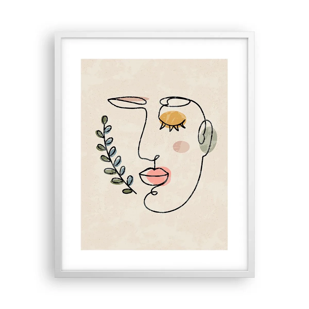 Poster in einem weißen Rahmen - Frieden ist gefunden - 40x50 cm