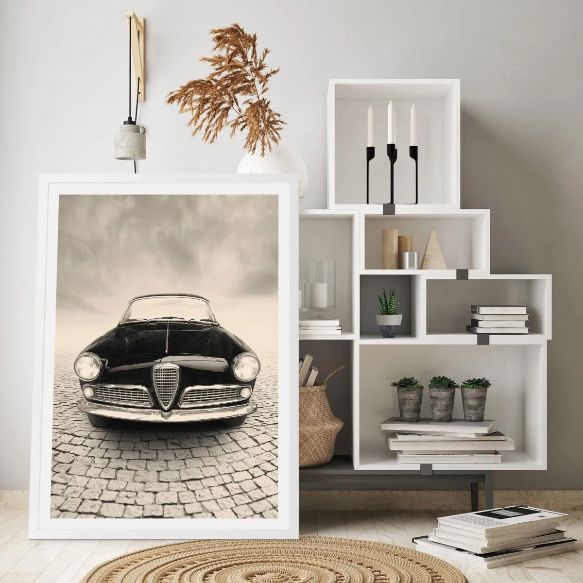 Poster in einem weißen Rahmen - Man muss mich einfach lieben - 40x50 cm