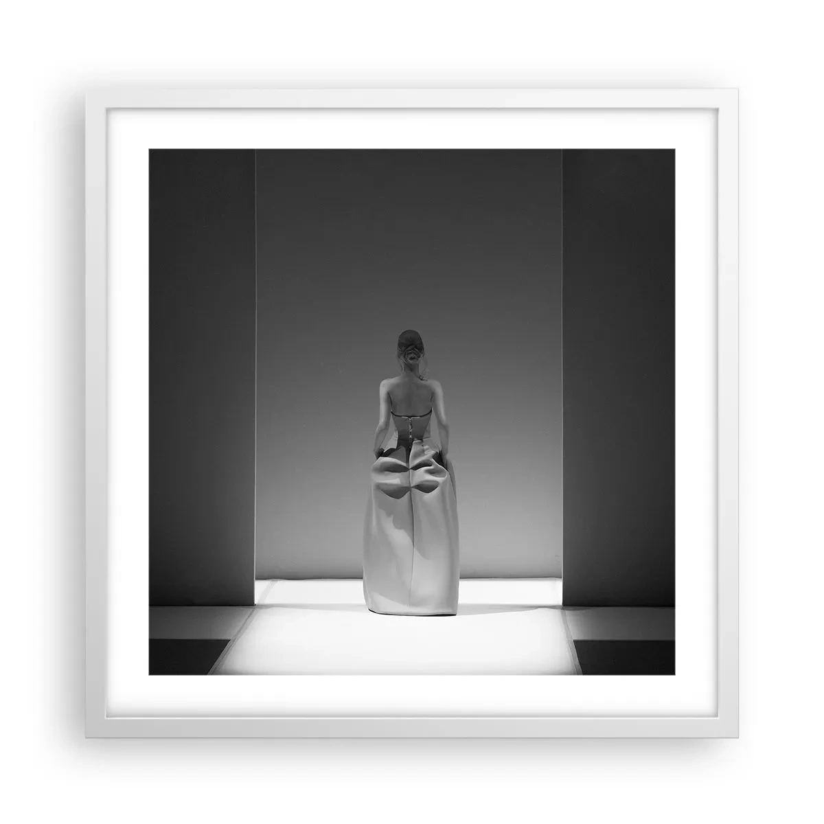 Poster in einem weißen Rahmen - Raffinierte Einfachheit - 50x50 cm