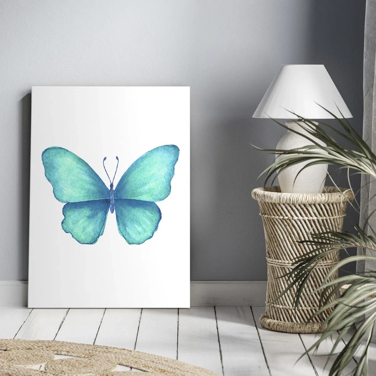 Bild auf Leinwand - Leinwandbild - Türkis von Natur aus - 55x100 cm