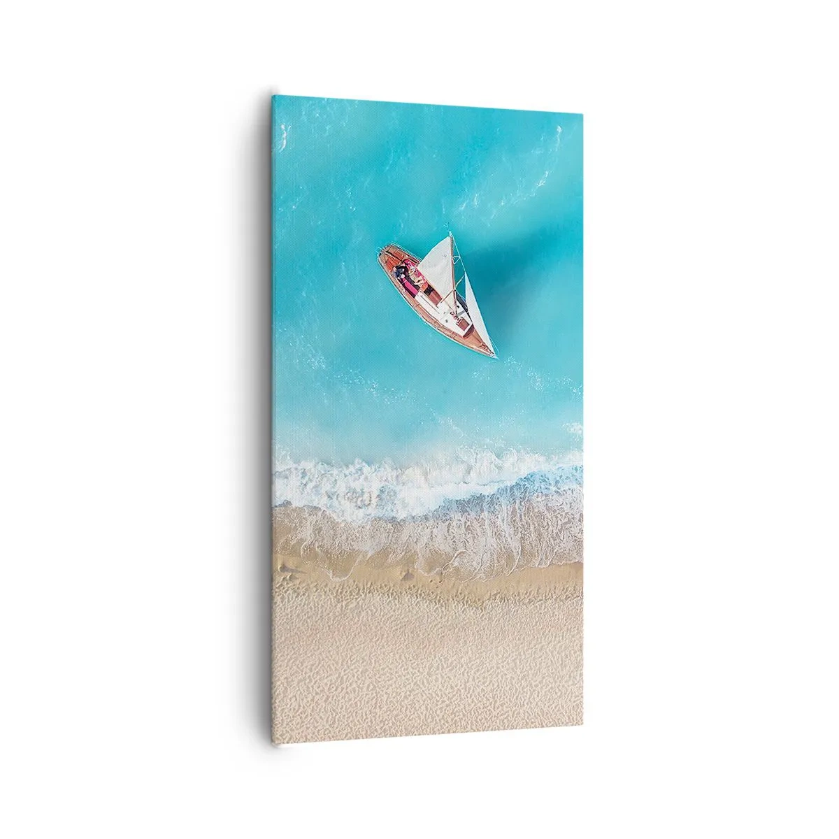 Bild auf Leinwand - Leinwandbild - An der Grenze von Blau und Gold - 65x120 cm