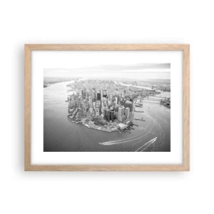 Poster in einem Rahmen aus heller Eiche - Und wie kann es man nicht lieben? - 40x30 cm