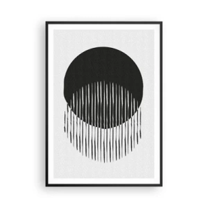 Poster in einem schwarzem Rahmen - Sein Alter Ego - 70x100 cm